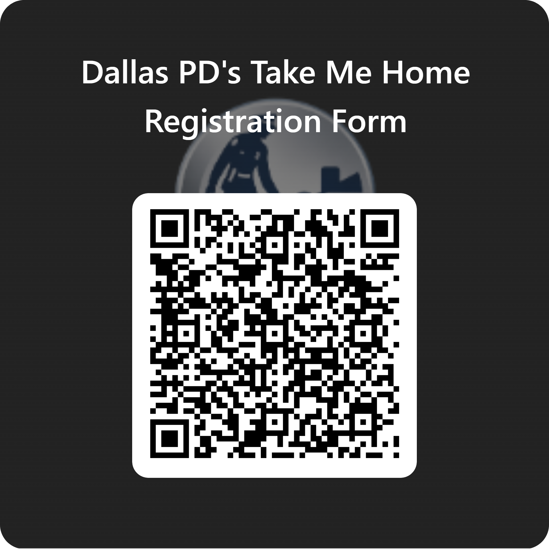Take Me Home Registration
